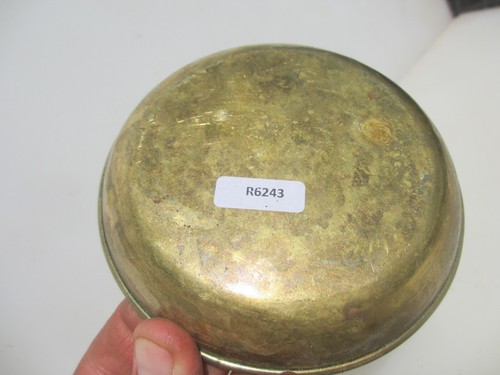 Victorian Brass Scale Pan Scales Dish Antique Weighing Vintage Bowl Old 5"W - Picture 5 of 7