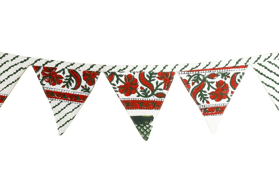 Bandera de arpillera floral de algodón 320 cm para decoración de bodas fiestas 3M Foto 4 de 4