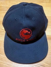 MORTAL KOMBAT Red Dragon Logo Snapback Hat Cap Cotton Adjust Size ORIG VTG 90's
