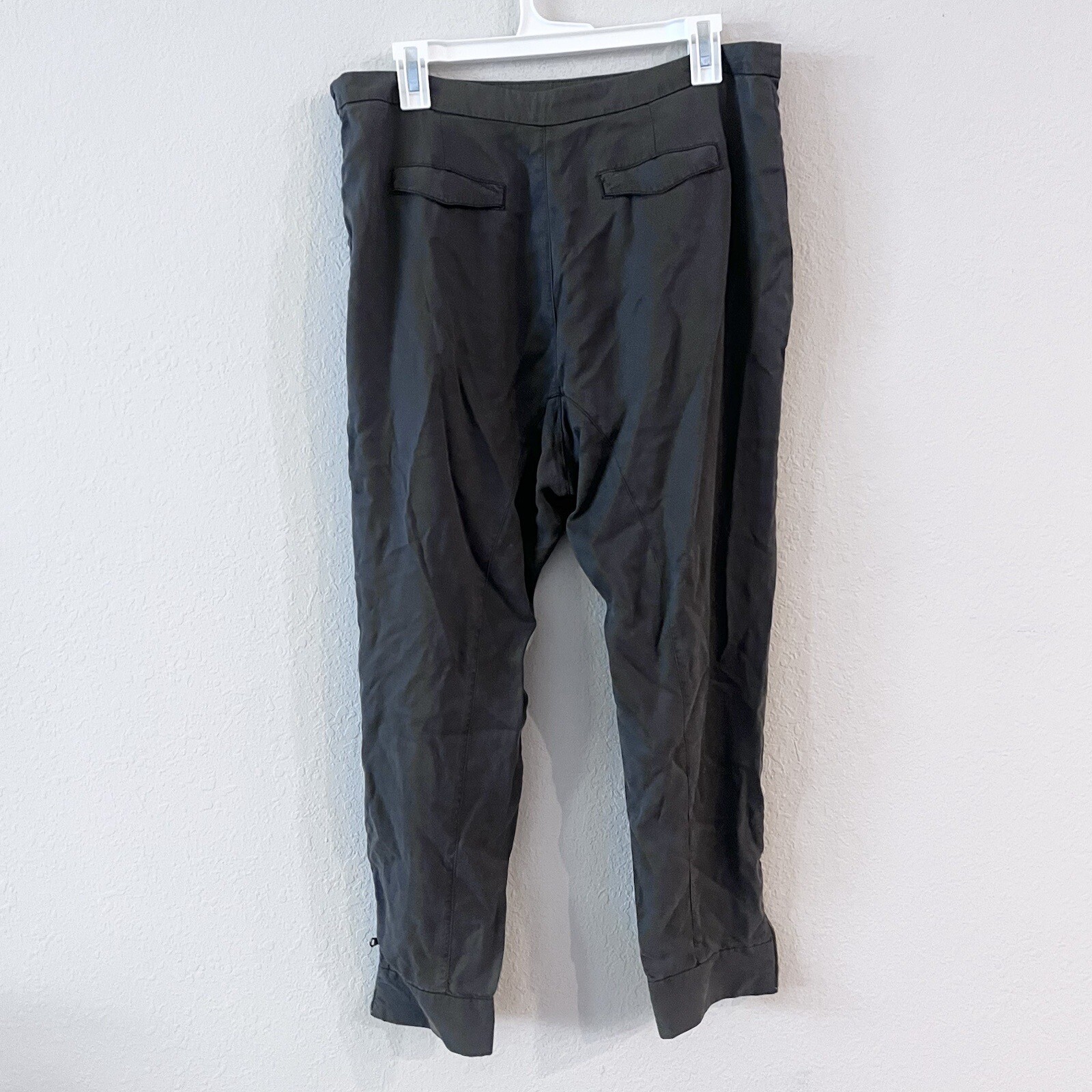 Zara Basic Green Side Zip Ankle Zip Pant's Boho Y… - image 4