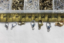 1 Box 140PCS 4 Color Zinc Alloy Lobster Claw Clasps, Jewelry Making Repair
