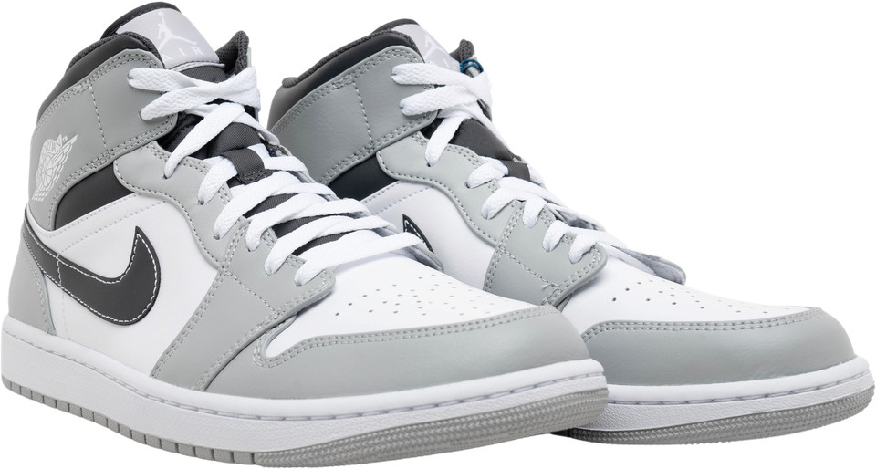air jordan 1 mid light smoke grey 40