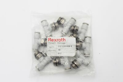 Rexroth Bosch Group 212 220 838 0 Fitting 012 10x Stück 2122208380