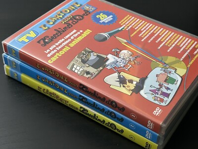 I CARTONI DELLO ZECCHINO D ORO 1 2 3 - DVD ITA in italiano Tv Sorrisi Warner