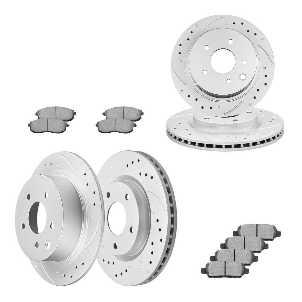 2-Piece Front Disc Brake Rotors For Nissan Sentra 1.8L 2013-2019 – Vented, Cast Iron