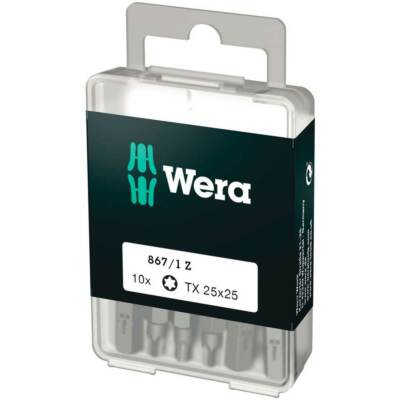 Wera Torx-Bits DIY-Box 867/1 Z | 25 x 25 mm Sechskant 072409