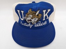 Vintage 1988 Kentucky Wildcats UK Snapback Trucker Hat Cap NCAA Basketball Blue