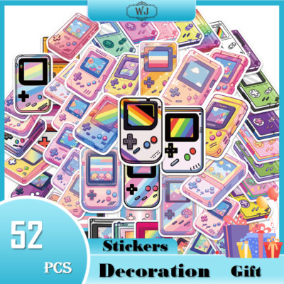 52pcs Game Boy Stickers Rainbow Video Game Controller Waterproof 52pcs-game-boy-stickers-rainbow-video-game-controller-waterproof