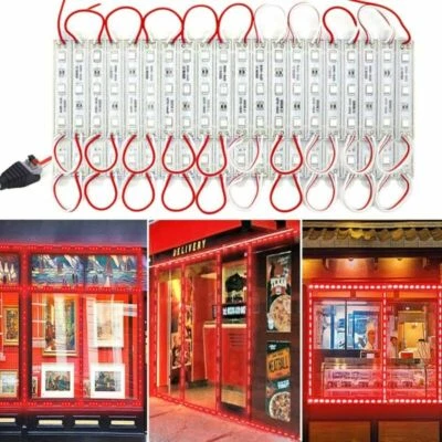 Super Bright IP65 Waterproof 5050 SMD 3 LED Module Light Sign Strip Lamp DC 12V - Image 1 of 4