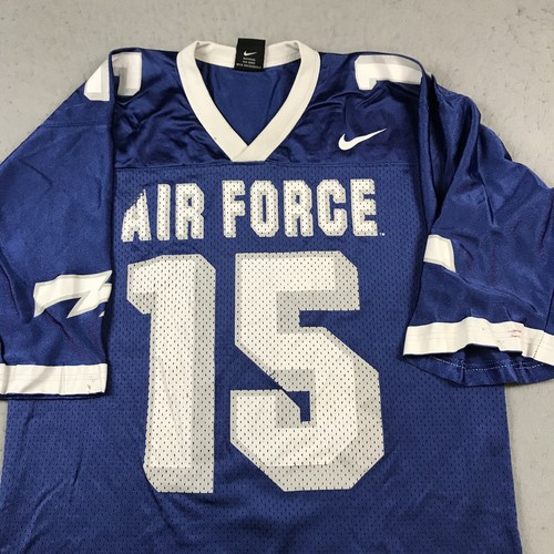 VINTAGE Air Force Falcons Jersey Mens Small Blue Nike Football Logo NCAA 90s - 第 2/8 張圖片