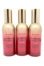 3x Bath and Body Works STRAWBERRY POUND CAKE Home Fragrance Room Perfume Spray