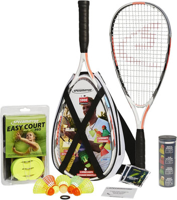 Speedminton Junior Set Kids Rackets with Speeders and Bag Outdoor Game