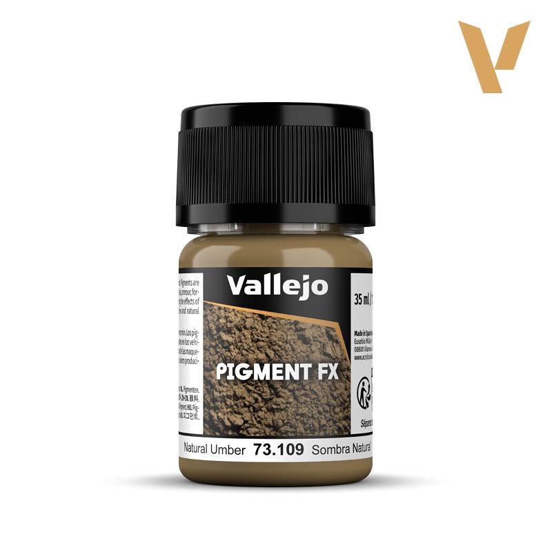 Vallejo Pigment FX - Natural Umber - Diorama Model Weathering Pigments