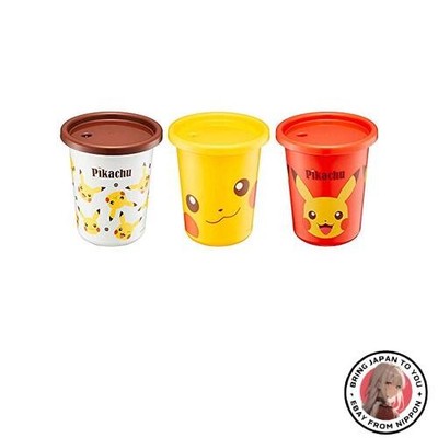 Skater Straw Tumbler 3er Pack 320ml Pikachu Face Pocket Monsters SIH3ST Made in