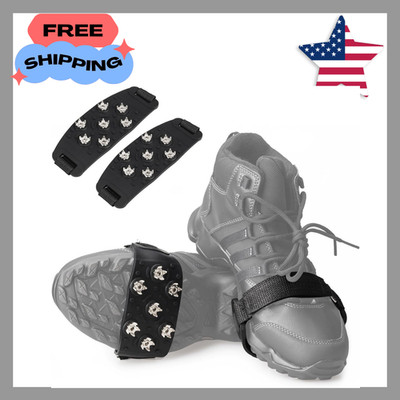 7 Point Crampon Ice Traction Cleats Anti Skid Snow Grips Spikes