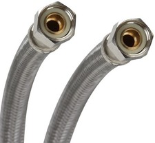 Fluidmaster B6F20 Faucet Connector, Braided Stainless Steel - 3/8 Female