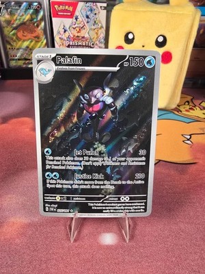 Palafin 225/091 Illustration Rare Holo NM Paldean Fates Pokemon TCG  
