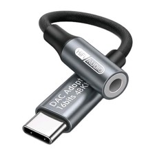 Adattatore USB-C Audio DAC Cavo Cuffie Aux 3,5mm Femmina Adatto per Samsung iPhone