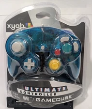 GameCube Controller Ice Blue  XYAB Branded Wired New and Sealed