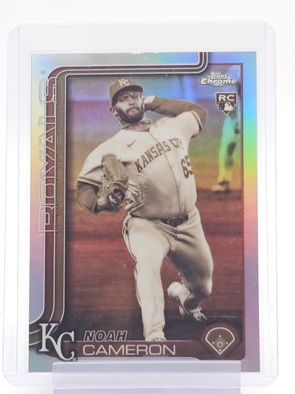 NOAH CAMERON 2025 TOPPS CHROME ROOKIE SEPIA REFRACTOR #USC69 ROYALS Q7262