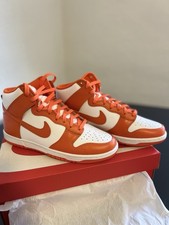 Nike Dunk Hi Retro Orange Blaze White DD1399-101 High Top Sneaker Syracuse