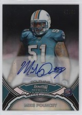 2011 Bowman Sterling Auto Black Refractor 47/50 Mike Pouncey #BSA-MP Auto k4s