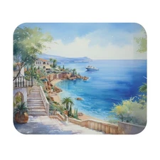 Coastal Paradise Mouse Pad, Ocean Scene Desk Pad , Ideal for Beach Lovers
