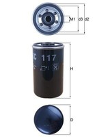 Knecht Kraftstofffilter KC 117 Anschraubfilter FüR DAF SB 1600 CF 65 XF 75 95 85