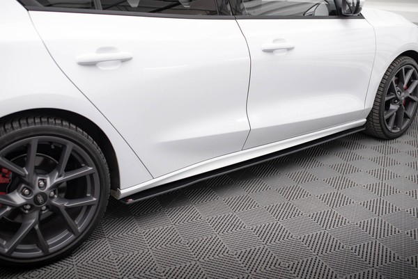 Seitenschweller Ansatz (Paar) Passend FüR Ford Focus ST / St-Line Mk4 Schwarz Ma-image