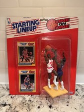 1989 Kenner Starting Lineup One on One Michael Jordan/Isiah Thomas with Case