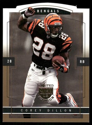 I240 COREY DILLON 2003 SKYBOX L.E. GOLD PROOF 25/150 #56 CINCINNATI BENGALS