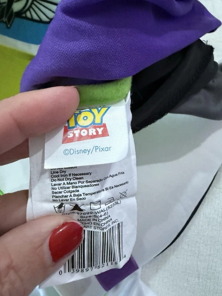 Disfraz de Buzz Lightyear talla 4-6 de Toy Story de Disney Foto 2 de 4
