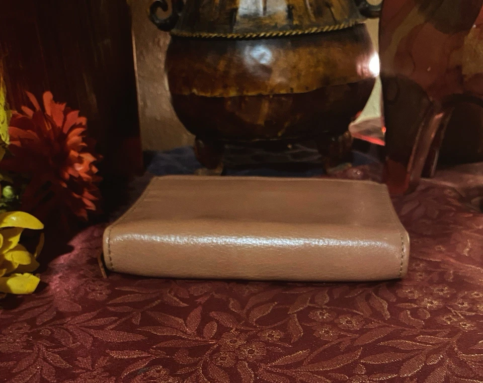 Chloe Metal Ribbon Leather Wallet Daily planner Agenda Organizer - image 4 of 4