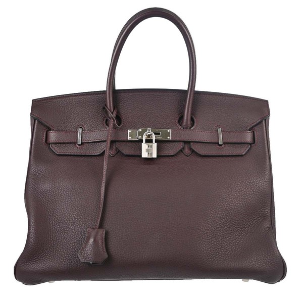 Best09/ Hermes Bordeaux Togo Birkin 35 Handbag 151S□M KW00021