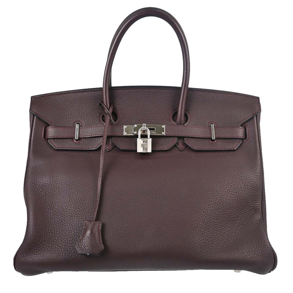Best09/ Hermes Bordeaux Togo Birkin 35 Handbag 151S□M KW00021
