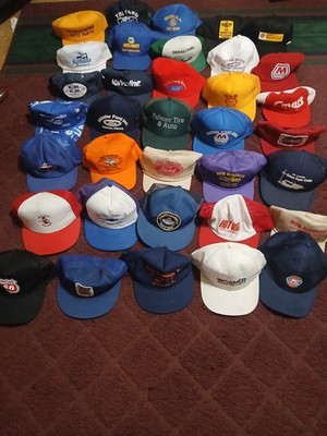 Automotive  Gas And Oil Car Dealership Snapback Hats Pre Owned  Used Amoco Gulf