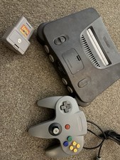 Nintendo 64 N64 Console With Controller And Rumble Pack Untested