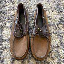 Sperry Top-Sider Brown Leather Boat Shoes Mens 13M Classic Deck Non-Marking Sole