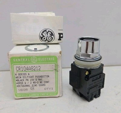 Ge General Electric CR104A8212 Pushbutton Momentary Switch Mini Ser A New