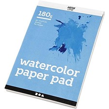 Creativ Company 22108 20-Piece Watercolor Paper Pad, White