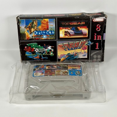 Super Famicom Unlicensed 8-in-1 Multicart (Miatenro) w/ Box   Tested Working