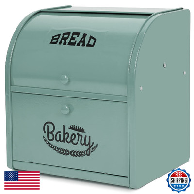 Asrnten Olebes Bread Metal Bread For Kitchen Countertop Bread Storage Container