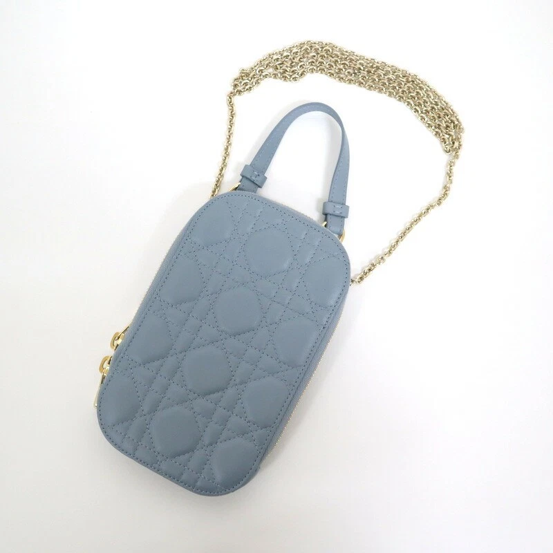 Christian Dior Support Téléphone Pochette Bandoulière S0872Onmj Nuage Peau d'Agneau MB r19_
