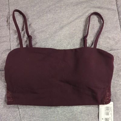 Lululemon Nulu Paisley Yoga Bra-BLPM Black Plum-Size XS B/C Cup-NWT $58