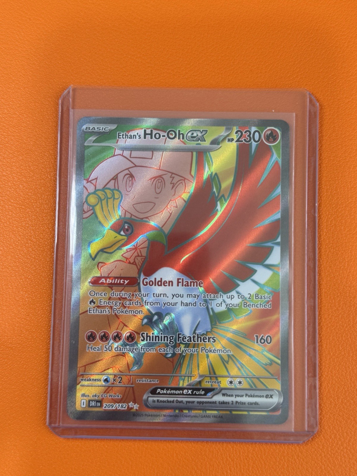Pokemon Ethan's Ho-Oh ex 209/182 - NM
