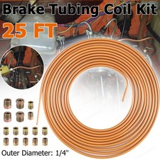 Copper Nickel Brake Line Tubing Kit Fittings 14 Od 25 Ft Coil Roll W16 Fitting Copper Nickel Brake Line Tubing Kit Fittings 14 Od 25 Ft Coil Roll W16 Fitting