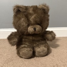 Vintage America Wego 1982 Stuffed Plush Sable Brown Teddy Bear 15  Korea