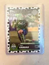 Topps 2023 Finest MLS Obed Vargas Rookie #27 Seattle Sounders FC Soccer Card. rookie card picture