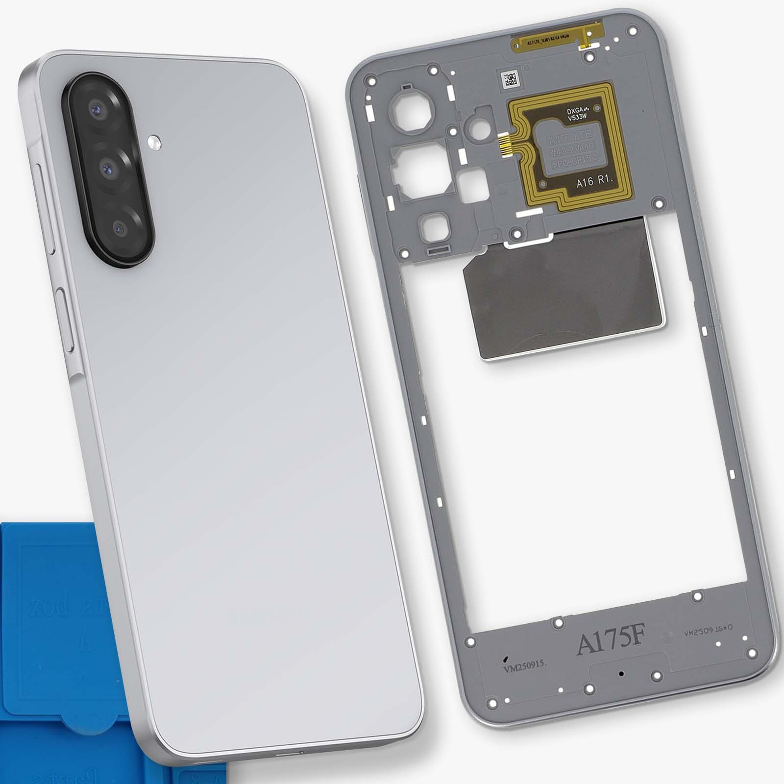 Châssis Central pour Galaxy A17 4G Cadre Interne Support Écran Gris - 4
