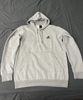 Adidas Men's Essential Fleece Hoodie Feelcozy Sweatshirt H12213 Size Large